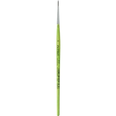 Image of Da Vinci 373 Series Round Brush, Synthetic Fiber, Green, 18 x 0.16 30 cm