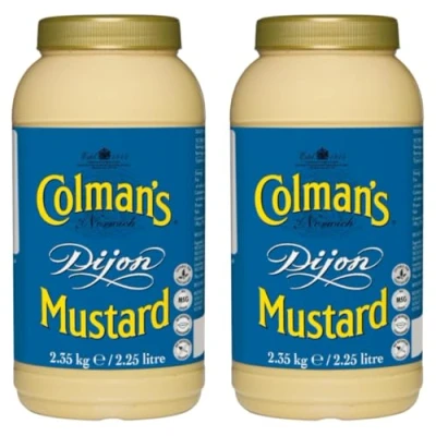 Image of Colman&#039;s DIJON Mustard 2.25ltr (Pack of 2)