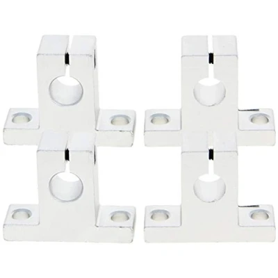 Image of Othmro 4PCS SK10 Aluminum Linear Motion Rail Clamping Rod Guide Support for 10mm Diameter Shaft