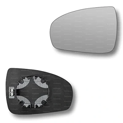 Image of Less4spares Replacement Wing Mirror Glass Left Compatible with Mercedes SL 2008 2012 CLIP ON Passnager Near Side N/S Heated Convex