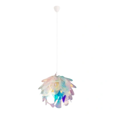 Image of Fora Pendant Ceiling Light Iridescent 1xE27