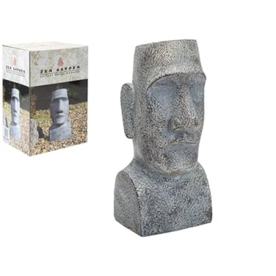 Image of Stunning Easter Island Head 30.48cm (1 Pc.) Unique &amp; Authentic Design Ideal for Home Garden Decor