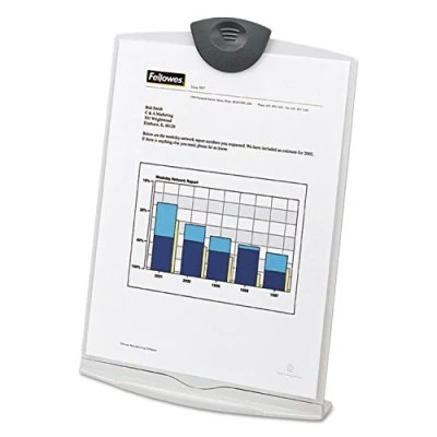 Image of Fellowes Copystand 2000 Flat Folding 6 Angle Positions A4 Dove Grey Ref 20000