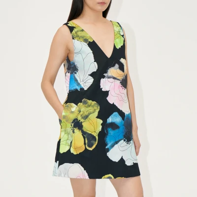Image of Stine Goya MINI Dress Double Sided Day dress, Women&#039;s, Size: XS, Watercolor bloom