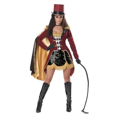 Image of California Costumes 01452 Dazzling Ringmaster Character Adult Sized Costumes, Multi Colored, Medium