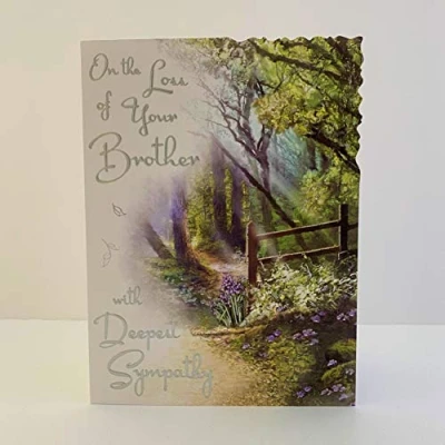 Image of Jonny Javelin On The Sad Loss of Your Brother Deepest Sympathy Card