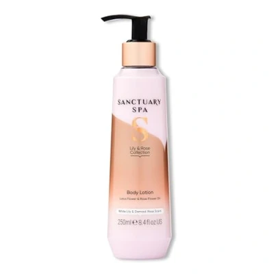 Image of Sanctuary Spa Lily And Rose Body Lotion, Moisturiser, With Lotus Flower Vitamin C, Vegan Cruelty Free 250ml