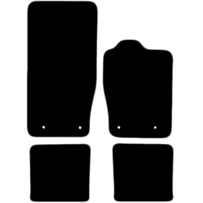 Image of Carsio Carpet Car Mats For Jaguar XK 2006 2014 Tailored Fit Floor Mat Set Complete Accessory Black Custom Fitted All Weather, Anti Slip Backing &amp; Grey Trim