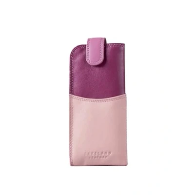 Image of Lakeland Leather Real Glasses Case (Pink Multi)