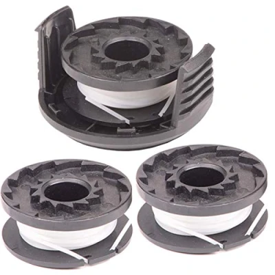 Image of SPARES2GO 4m Cover Spool &amp; Line for Qualcast N0F GT 250/18 E GTLi18 Strimmer Trimmer (+ 2 Spare Spools)