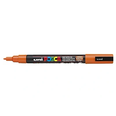 Image of Posca UNI BALL MARKER PEN PC 3M ORANGE SINGLE