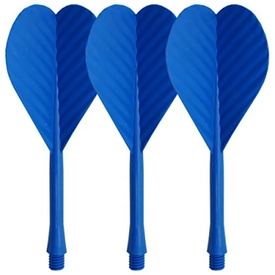 Image of Bulls Bar flights All in one dart &amp; stems (one unit) BLUE (3 Sets)
