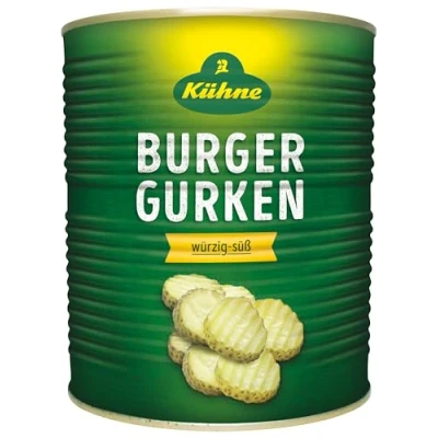 Image of Kuhne Gherkin Slices Crinkle Cut 3.285kg