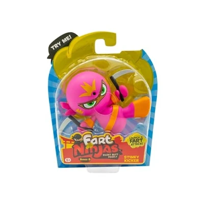 Image of Fart Ninjas Stinky Kicker Series 8 Collectible Figures 10 Hilariously Realistic Sounds Ages 5+ Gifts &amp; Toys to Collect