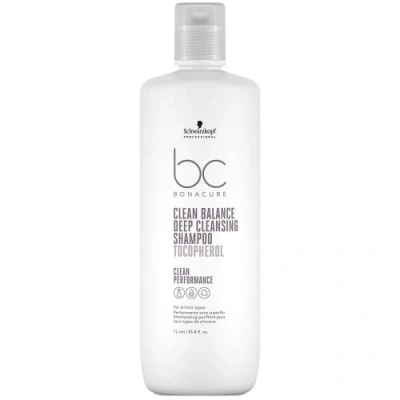 Image of Schwarzkopf BC Bonacure Clean Balance deep cleansing shampoo Tecopherol 1000ml