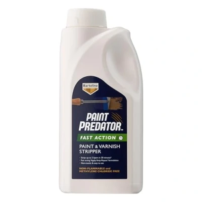 Image of Paint Predator Fast Action and Varnish Stripper 1L Rapid Remover by Bartoline 1876 Professional Range