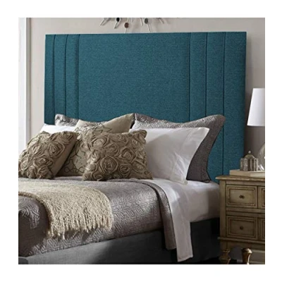 Image of Gallop Sleep Headboard for Divan Bed Rio 3 padded Turin fabric Bedroom Furniture (Teal, Small Double 4 FEET, Height 24 INCHES)