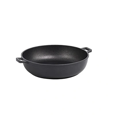 Image of De Buyer Choc Extreme Sautepan with 2 Handles, 36 cm, Black