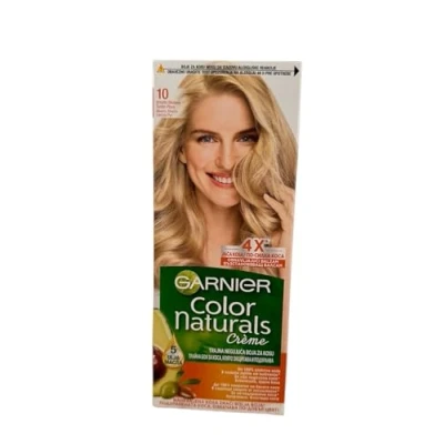 Image of GARNIER COLOR NATURALS Creme Permanent, nourishing hair coloring 10 Ultra Light Blonde