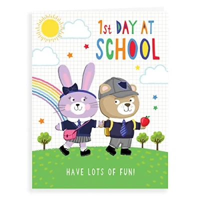 Image of Regal Publishing New School Card First Day At 8 x 6 inches