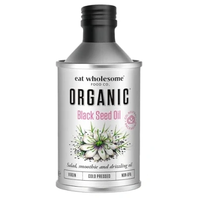 Image of Eat Wholesome Organic Black Seed Oil, 250ml Cold pressed &amp; High Source of Omega 3 6 9