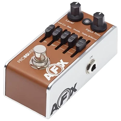 Image of FISHMAN AFX Pro EQ Mini Guitar Preamp Pedal Acoustic &amp;