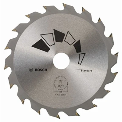 Image of Bosch 1x Circular Saw Blade Standard (for Wood, Ø 140 x 2.2/1.5 20/12.75/10 mm, 18 Teeth, ATB, with 2x Reduction ring 12.75/10 Accessories for Saws)