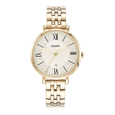 Image of Fossil Jacqueline Watch goldcoloured, Women&#039;s, Size: One Size, Gold coloured