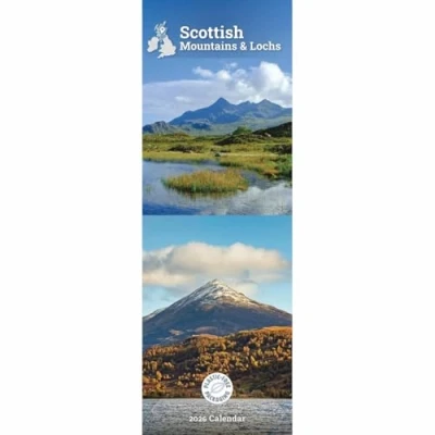 Image of Carousel Worldwide, Scottish Mountains &amp; Lochs 2026 Slim Wall Calendar