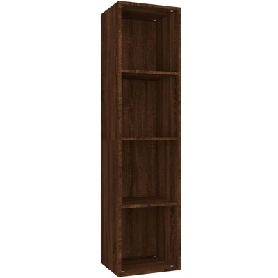 Image of vidaXL Book Cabinet/TV Cabinet Brown Oak 36x30x143 cm Engineered Wood