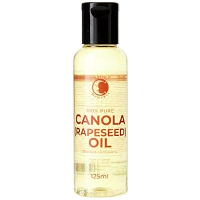Image of Mystic Moments Canola (Rapeseed) Carrier Oil 125ml Pure &amp; Natural Perfect For Hair, Face, Nails, Aromatherapy, Massage and Dilution Vegan GMO Free