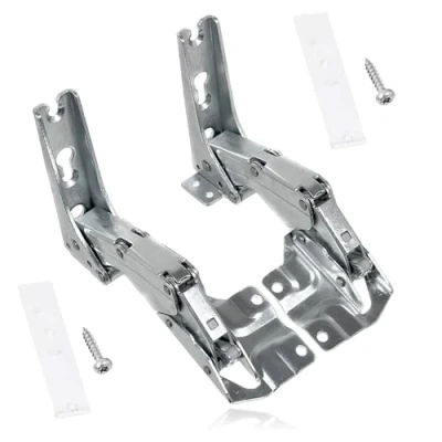 Image of SPARES2GO Integrated Door Hinges Fits Hettich Type Fridge Freezer Set (Left &amp; Right with Codes: 3306 3702 3307 3703 5.0 41.5)
