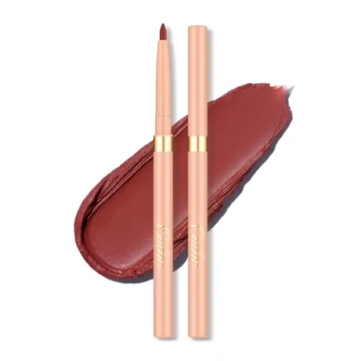 Image of OULAC Matte Brick Red Eye Liner &amp; Lip 2 in 1, Waterproof, Smudge proof Retractable Eyeliner Pencils Lasts 24H+, Highly Pigmented and Smooth, Vegan (LL06) Mulled Wine