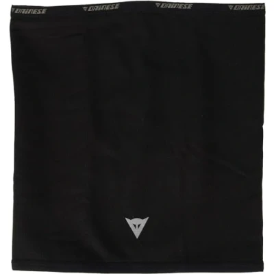 Image of Dainese Neck Gaiter Therm, Cylinder Cover, in Elastic Microfleece, Black Motorbike Neckwarmer, Men and Women Motorcycle Collar, Unisex, Protects from the Cold, One Size,