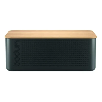 Image of Bodum Bistro Bread Box, Black, Large