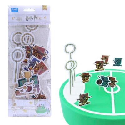 Image of PME Harry Potter Cake Toppers, Pack of 30, Quidditch