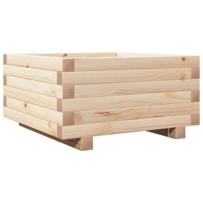Image of vidaXL Garden Planter 50x50x26.5 cm Solid Wood Pine