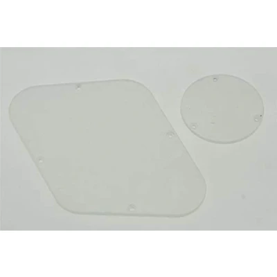 Image of Dopro LP Rear Control Switch Plate Transparent Cavity Cover For USA Les Paul Clear