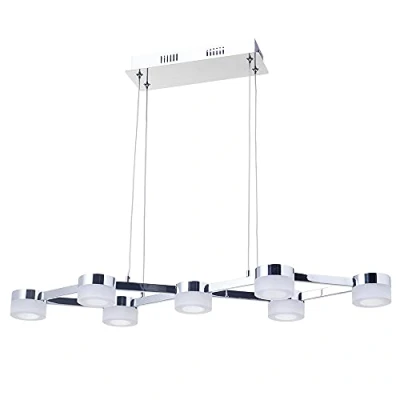 Image of LITECRAFT Calonne Ceiling Pendant 4.2 Watt Integrated LED 7 Light Polished Chrome