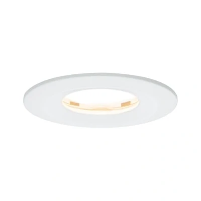 Image of Paulmann 938.81 93881 Premium Recessed Light Set Coin Slim dimmable Round Rigid IP65 LED 1x6.8W 230V 51mm alu, 6.8 W, 230 V, Matt White, 7,8 x 4,5 cm