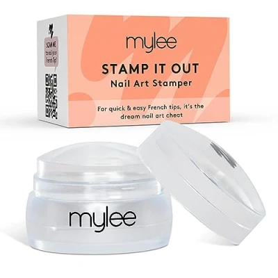 Image of Mylee Stamp It Out, Nail Art Jelly Stamper with Silicone Cushion, Clear Transparent Stamping Tool for a Flawless French Manicure
