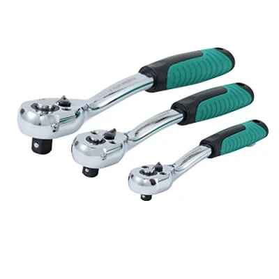 Image of TOPWAY 72 Teeth Ratchet Handle Set 3PCs 1/2&quot;, 3/8&quot; &amp; 1/4&quot;