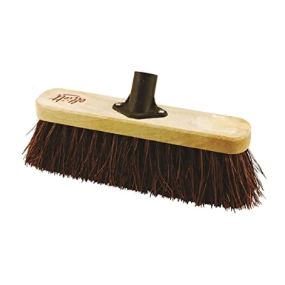 Image of Elliott Broom Head with Natural Bassine Fibre, Brown