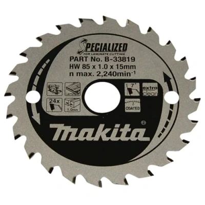 Image of Makita B 33819 Specialized Blade for Laminate and Wood Cutting 85x15x24T