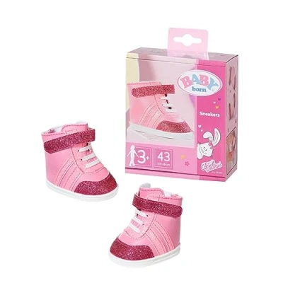 Image of BABY born 833889 Sneakers Pink Fits Dolls up to 43cm Set Includes One Pair Suitable for Children Aged 3+ years