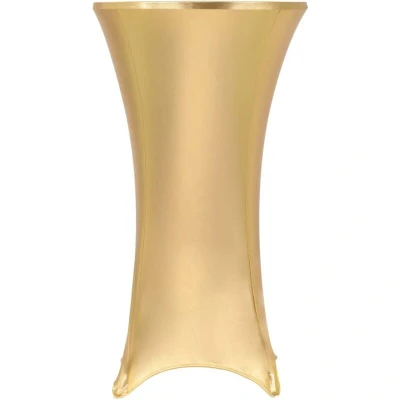 Image of vidaXL 2 pcs Table Covers Stretch 80 cm Gold