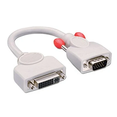 Image of LINDY VGA to DVI Analogue Adapter Cable I Female (Analogue) Male 0.2m