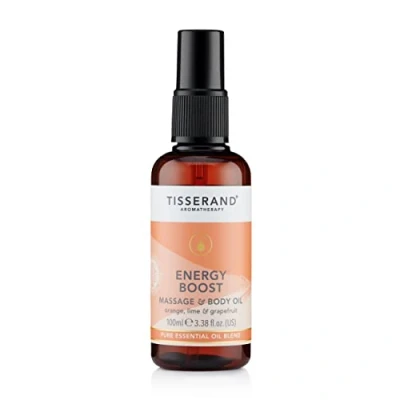 Image of Tisserand Aromatherapy ,Energy Boost Massage and Body Oil ,100% Natural Pure Essential Oils ,100ml