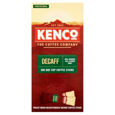 Image of Kenco Decaffeinated Freeze Dried Instant Coffee Sticks, 1.8g, Pack of 200