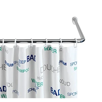 Image of Wenko 19218100 Bracket rod Universal Extra Strong Chrome Ø 2,5 cm, can be combined in shape and length, Metal Aluminium,
